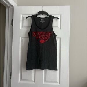 Kansas City Chiefs Women's Black and Red Tank Top